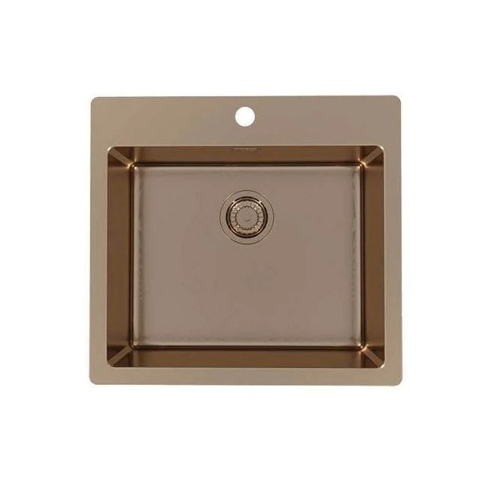 Chiuveta bucatarie inox culoare cupru Alveus Pure 70