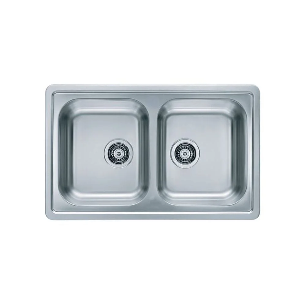 Chiuveta bucatarie inox satin doua cuve, reversibila, Alveus Elegant 40