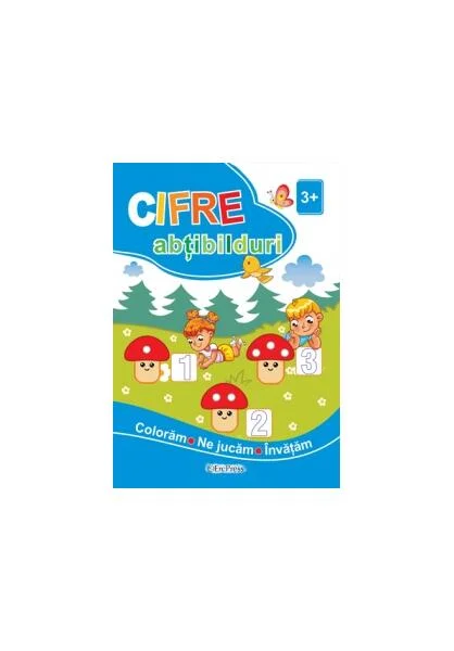 Cifre cu abțibilduri (3 ani +) - Paperback - *** - Erc Press