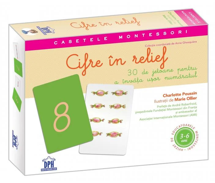 Cifre în relief: 30 de jetoane pentru a învăța ușor număratul - Paperback brosat - Charlotte Poussin - Didactica Publishing House