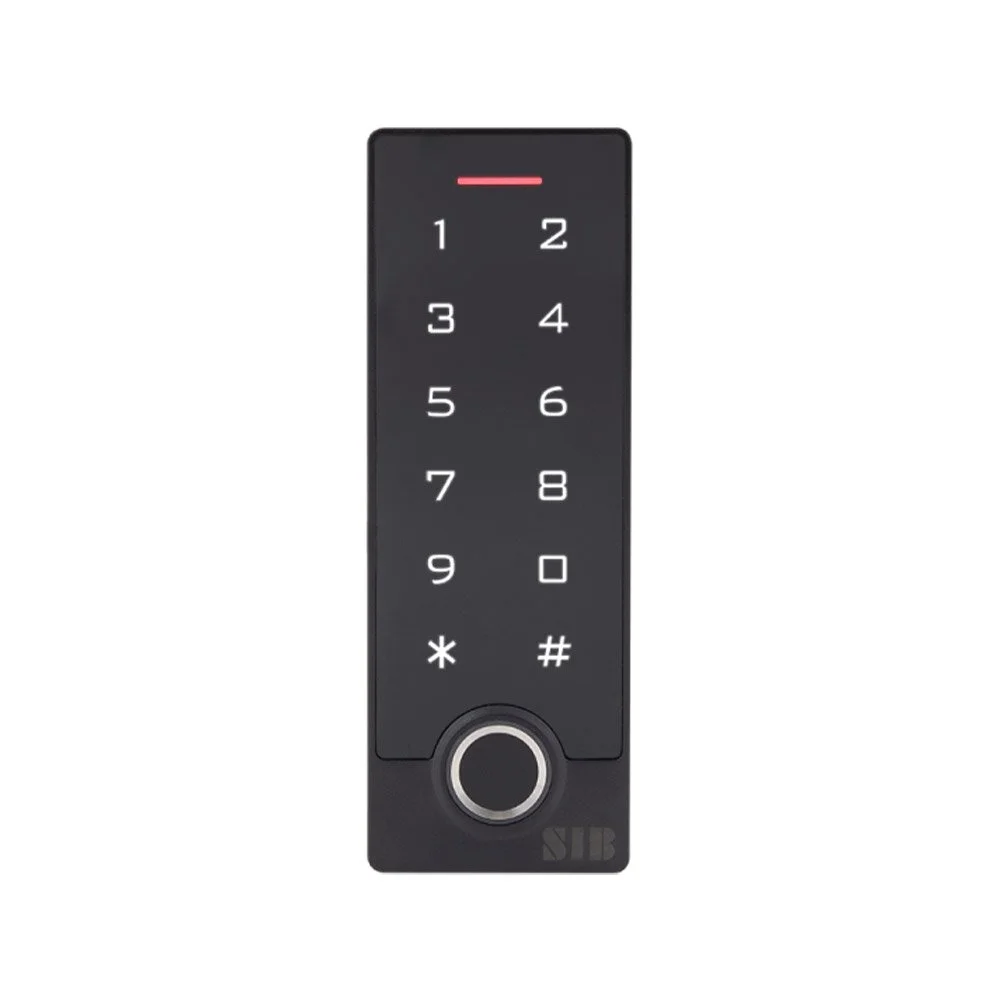 Cititor biometric standalone cu tastatura TF2EM-W-AS, EM 125 kHz, Card, PIN, Amprenta, 10000 utilizatori