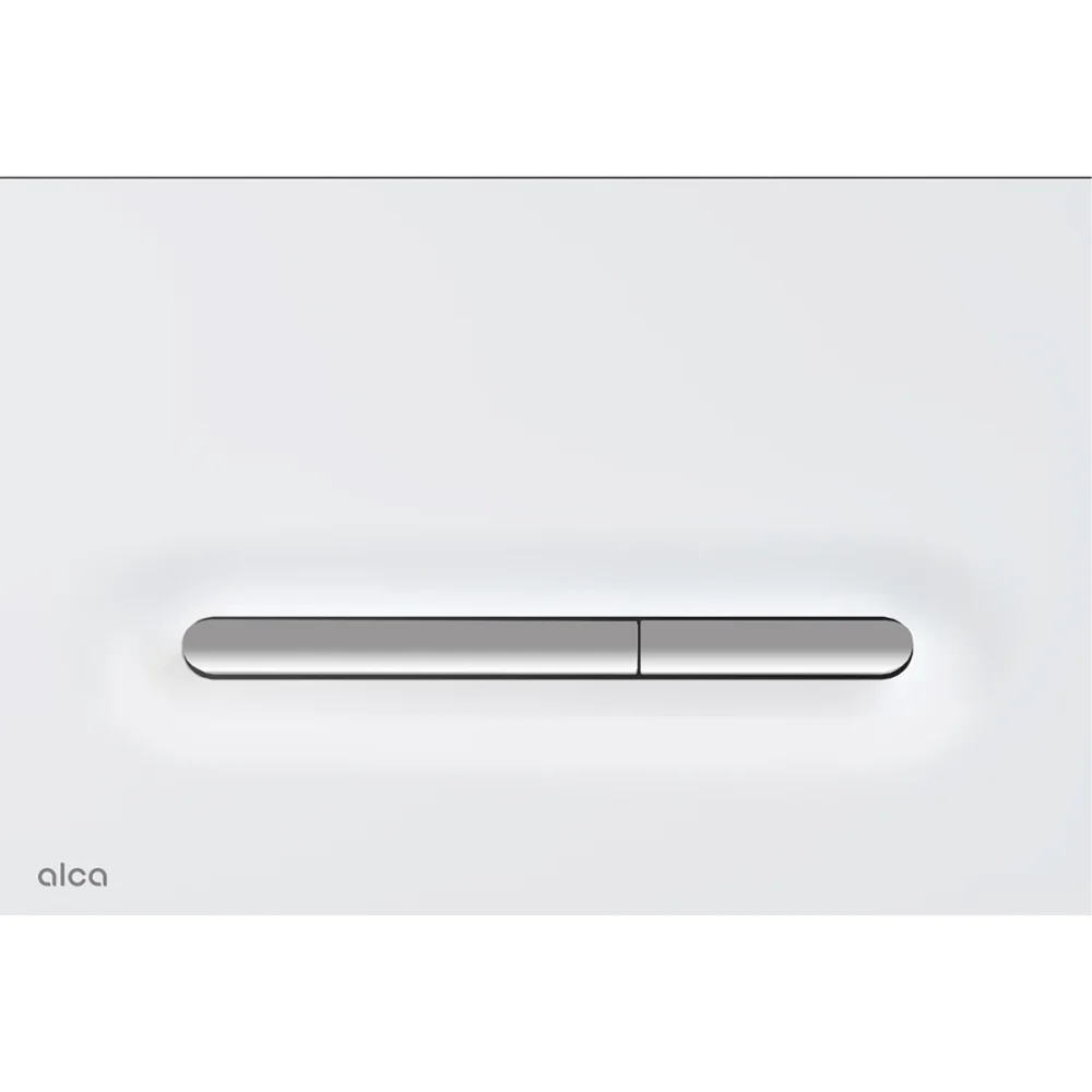 Clapeta actionare rezervor wc alb mat crom lucios Alcadrain M1876-1