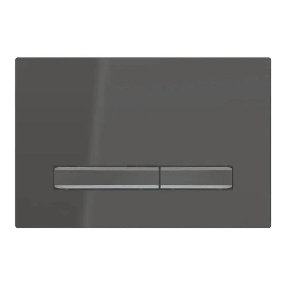 Clapeta actionare rezervor wc Geberit, negru detalii crom-negru, Sigma50