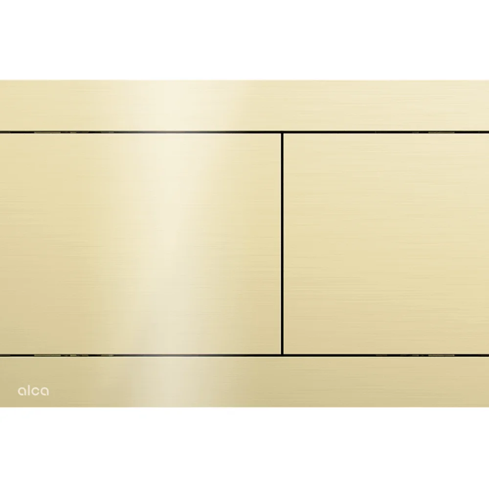 Clapeta actionare rezervor wc, otel inoxidabil auriu lucios Alcadrain FUN-G-P