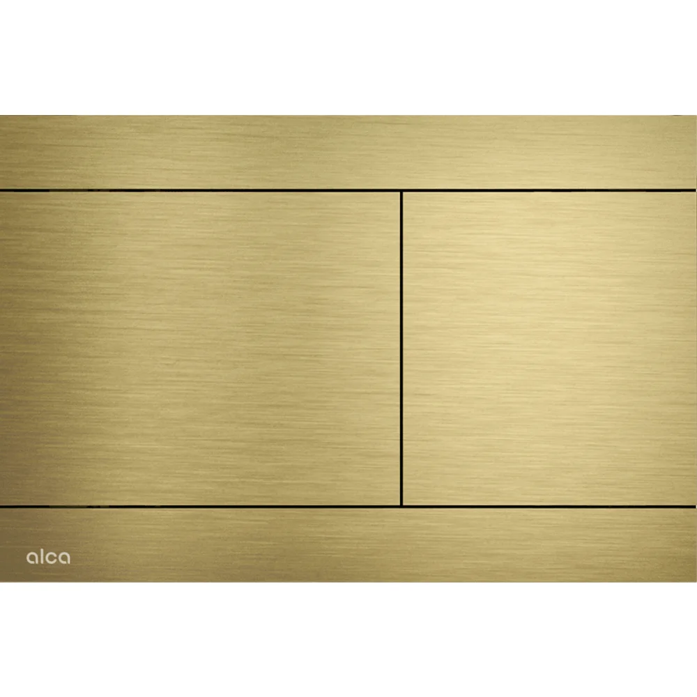 Clapeta actionare rezervor wc, otel inoxidabil auriu mat periat Alcadrain FUN-G-B