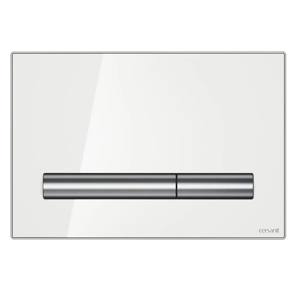 Clapeta actionare rezervor wc sticla alba Cersanit Pilot