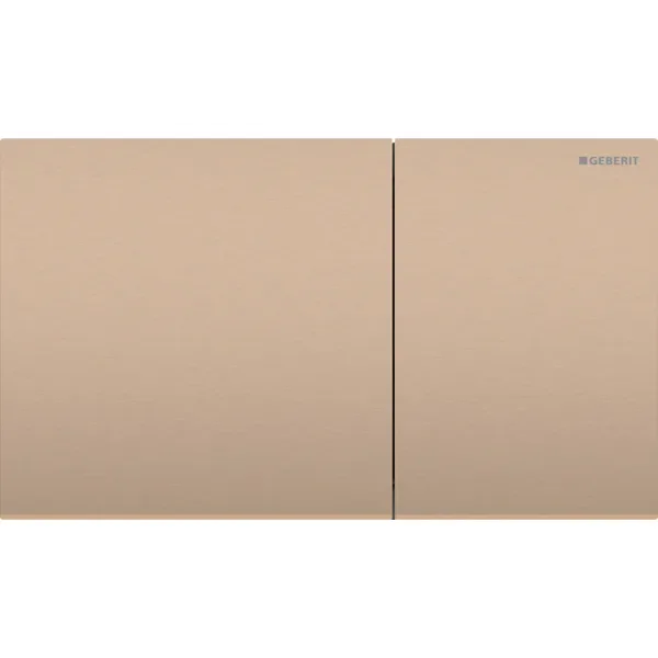 Clapeta de actionare cu 2 volume, rosu auriu periat, Geberit Sigma70