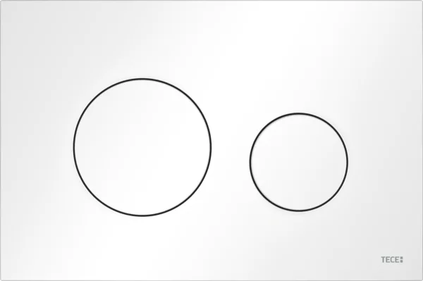 Clapeta de actionare Dual-Flush, alb mat, TECE Loop