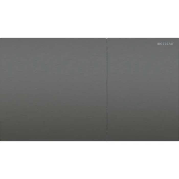 Clapeta de actionare easy to clean, crom negru periat, Geberit Sigma70