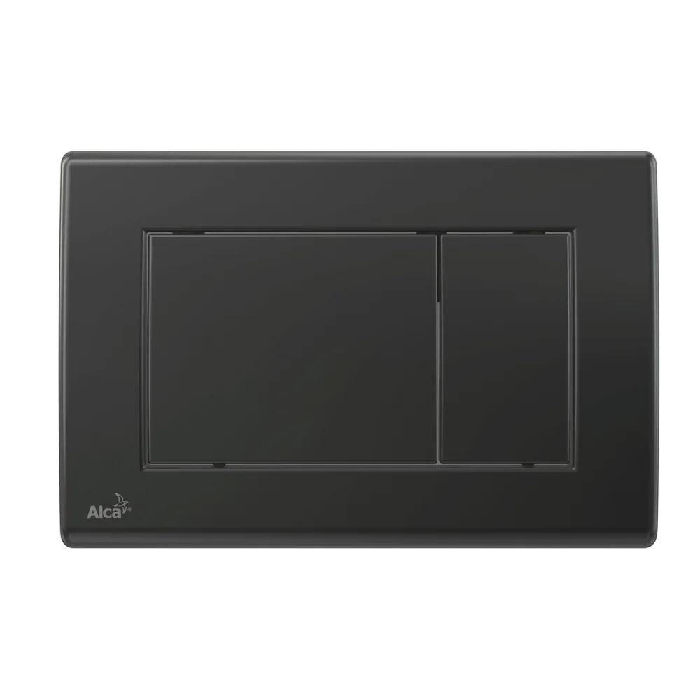 Clapeta rezervor wc negru mat cu doua butoane Alcaplast 278