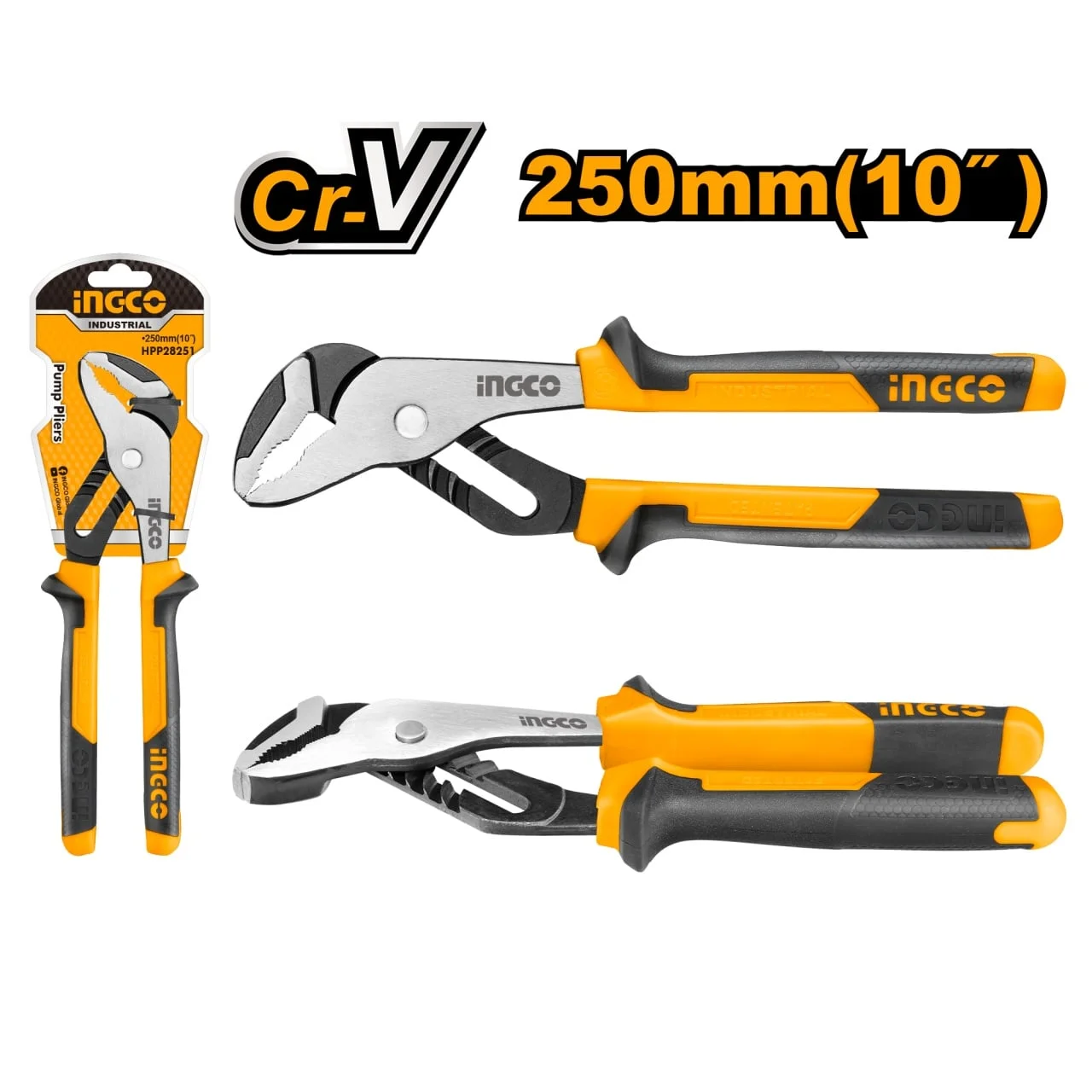 Cleste papagal 10” (250 mm), deschidere 50 mm, Cr-V, INGCO HPP28251