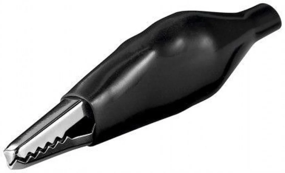 Clip crocodil 48mm negru, Goobay 11490