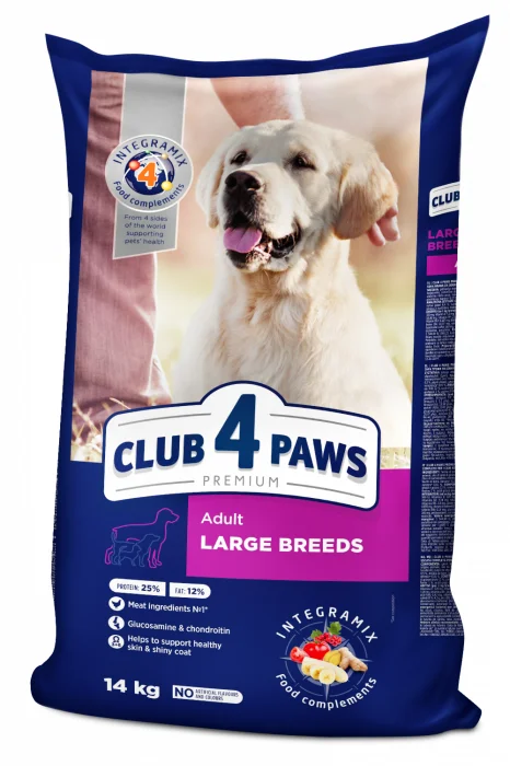 Club 4 Paws Hrana uscata caini adulti de talie mare, 14kg