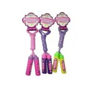 Coarda de sarit, manere din plastic, cu sclipici, diverse culori, 3+ ani, MegaCreative, 380074