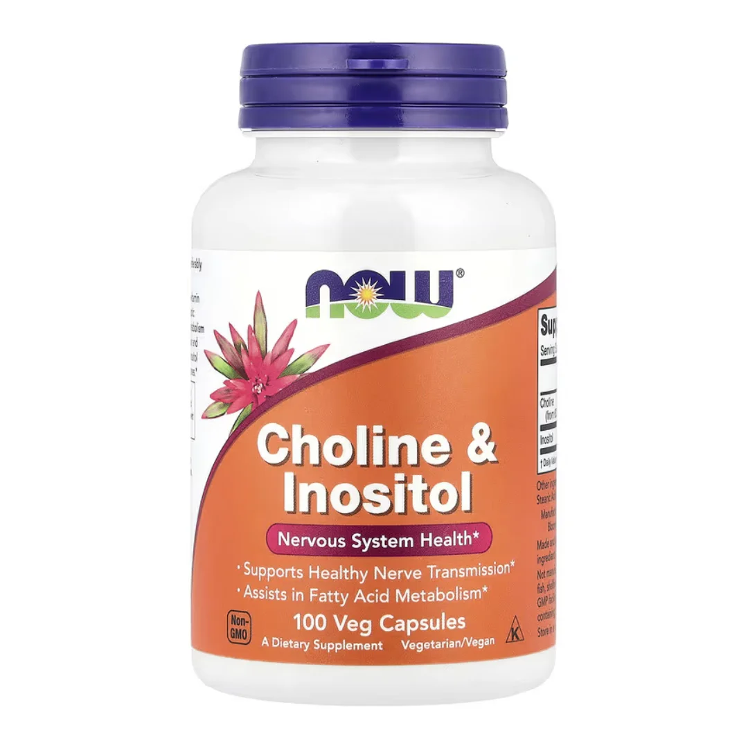 Colina cu Inositol, 100 capsule, Now Foods
