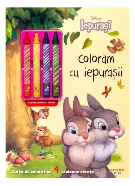 Colorăm cu iepurașii - Paperback brosat - Litera mică