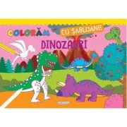 Coloram cu sabloane. Dinozauri