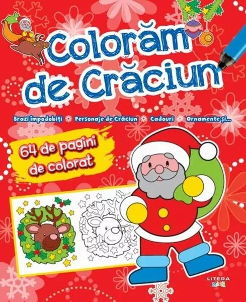 Colorăm de Crăciun - Paperback brosat - *** - Litera mică