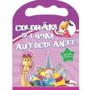 Coloram si lipim autocolante. Exercitii simpatice (mov)