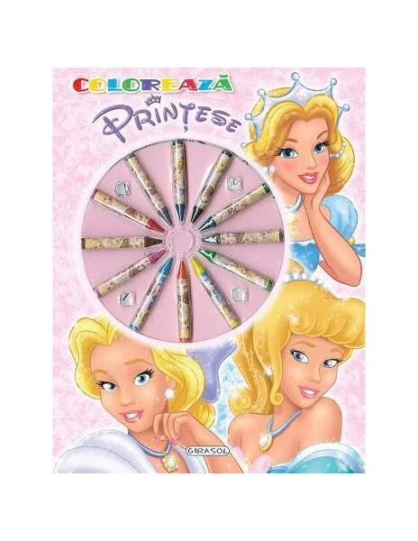 Colorează - Prințese - Hardcover - *** - Girasol