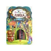 Colorez animale din jungla. Set pentru desen - Brijbasi