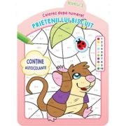 Colorez dupa numere. Prietenii lui Biscuit. Nivelul 3