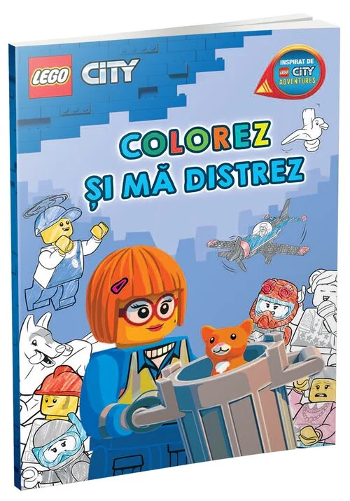 Colorez si ma distrez – Orasul LEGO (carte de colorat)