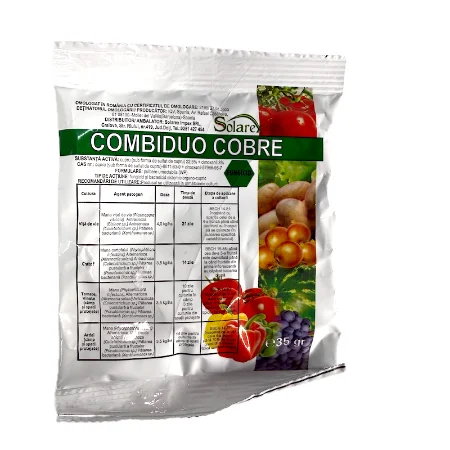 Combiduo Cobre 35 gr, fungicid sistemic, mana (vita de vie, cartof, ardei, tomate, vinete)