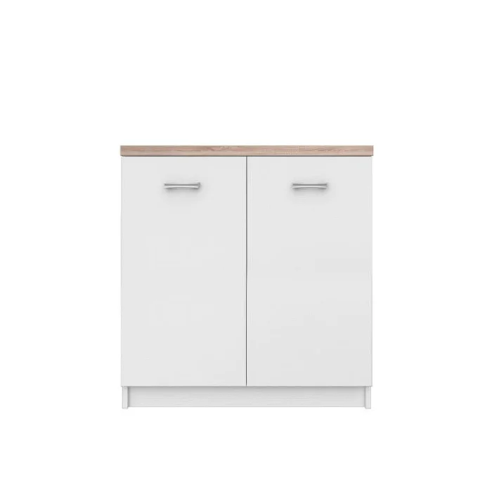 Comoda TOP MIX, 2 usi, alb, 80x33x85 cm