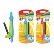 Compas plastic cu creion safety-pin, Keyroad Flow, KR971534, 1 bucata/blister carton