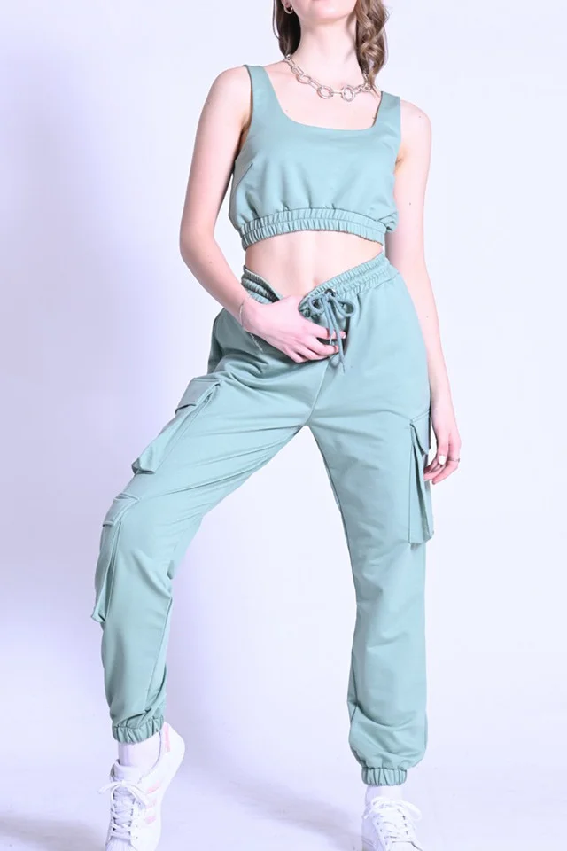 Compleu doua piese Simina vernil