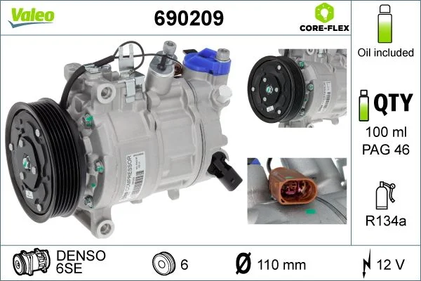 Compresor, climatizare VALEO 690209