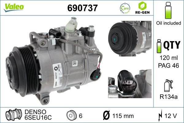 Compresor, climatizare VALEO 690737