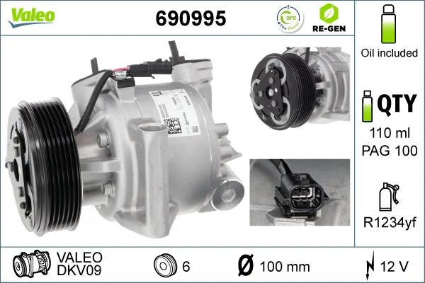 Compresor, climatizare VALEO 690995