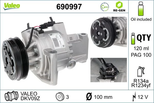 Compresor, climatizare VALEO 690997