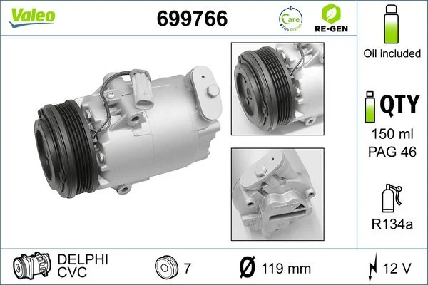 Compresor, climatizare VALEO 699766