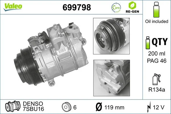 Compresor, climatizare VALEO 699798