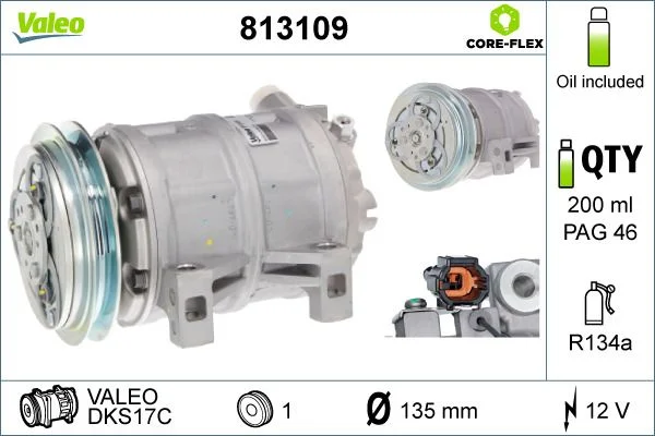 Compresor, climatizare VALEO 813109