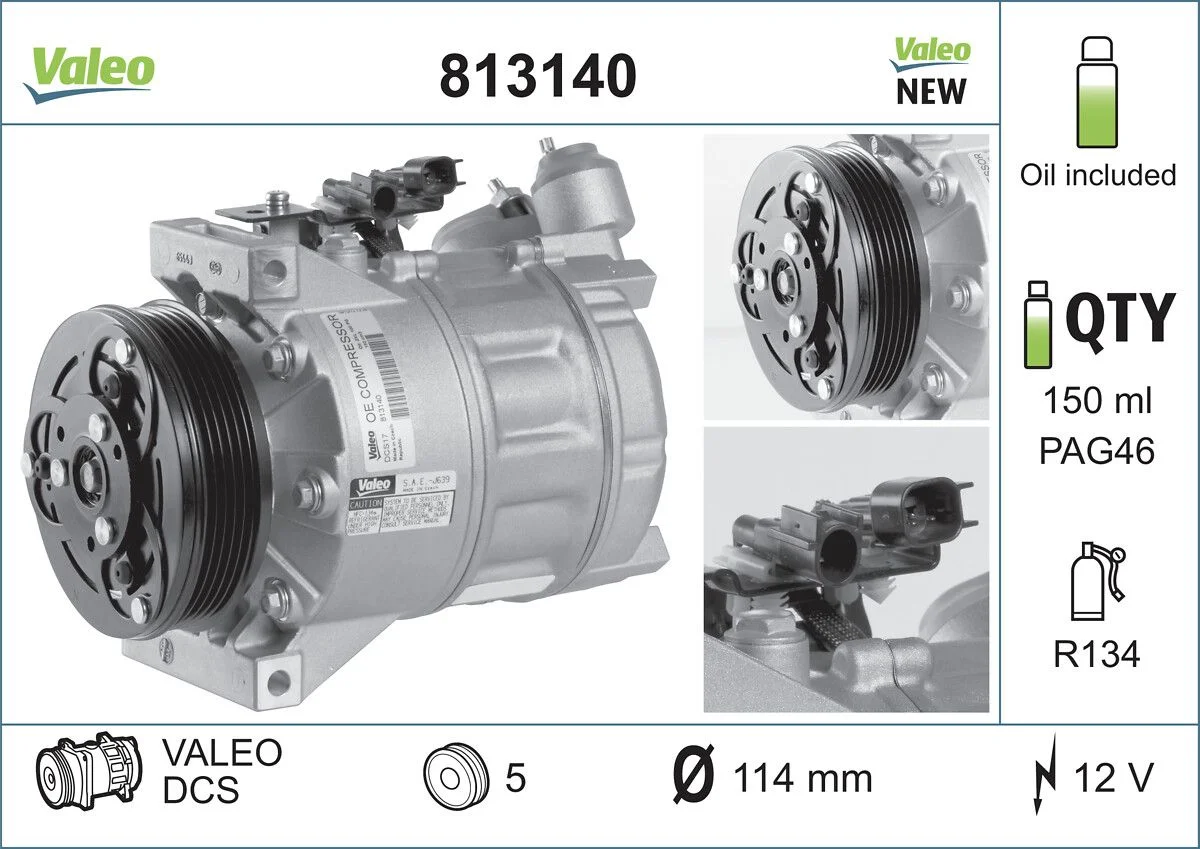 Compresor, climatizare VALEO 813140