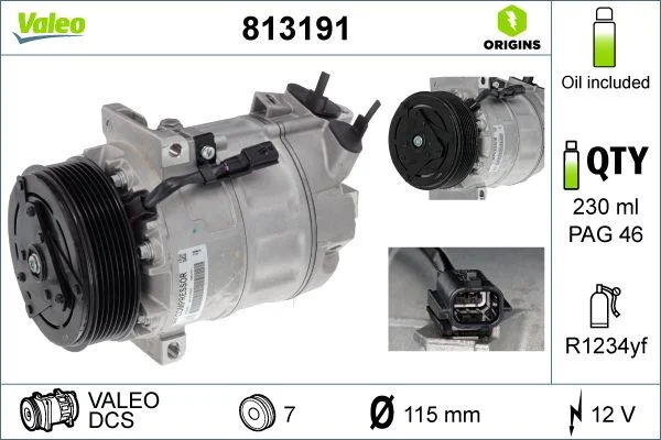 Compresor, climatizare VALEO 813191