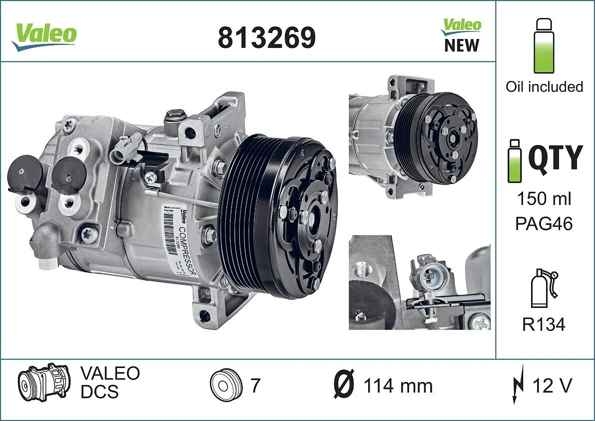 Compresor, climatizare VALEO 813269