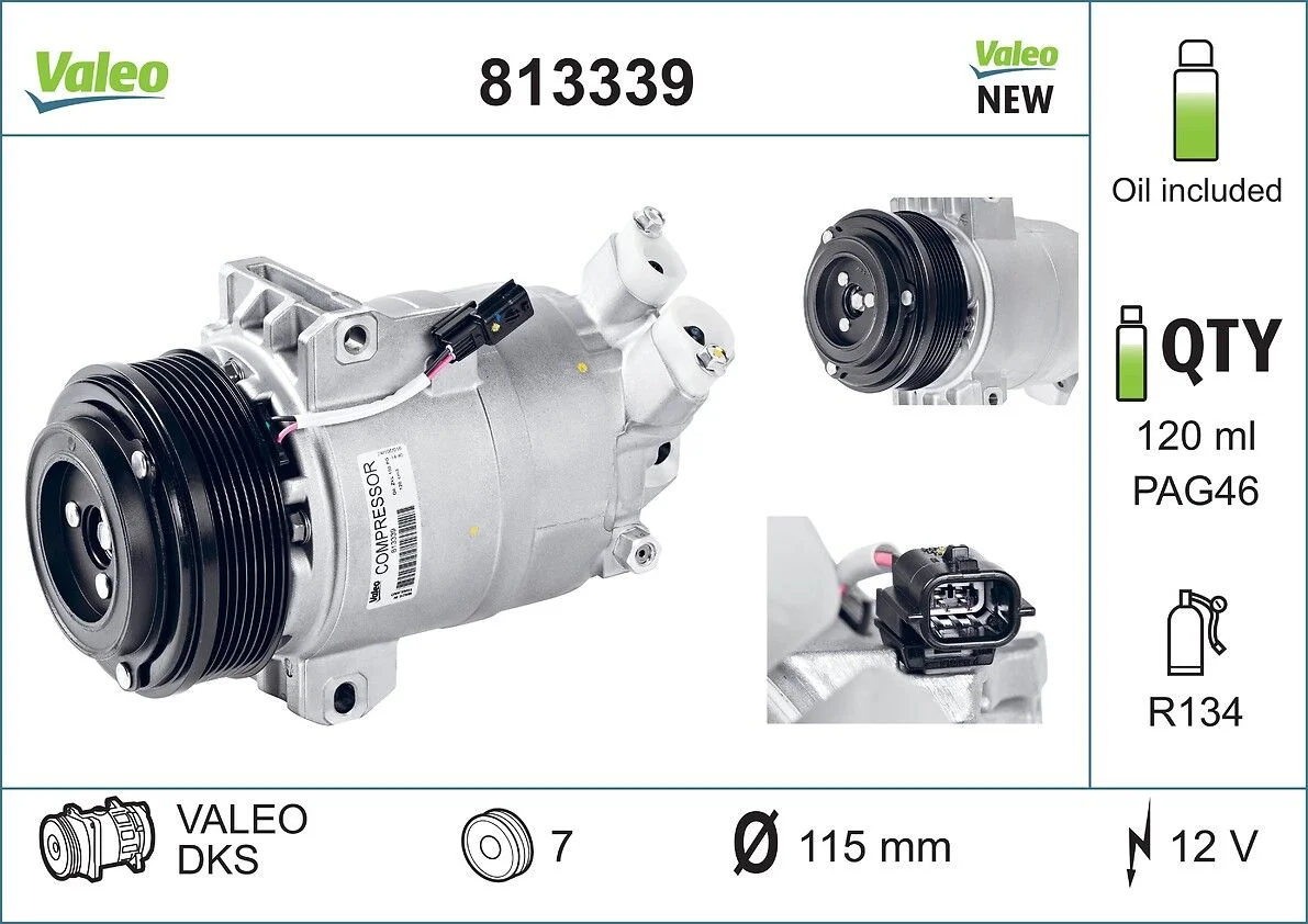 Compresor, climatizare VALEO 813339