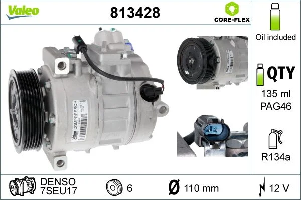 Compresor, climatizare VALEO 813428
