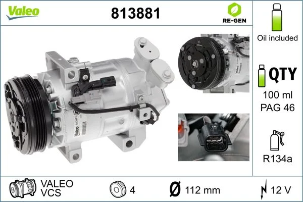 Compresor, climatizare VALEO 813881