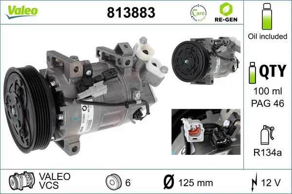 Compresor, climatizare VALEO 813883