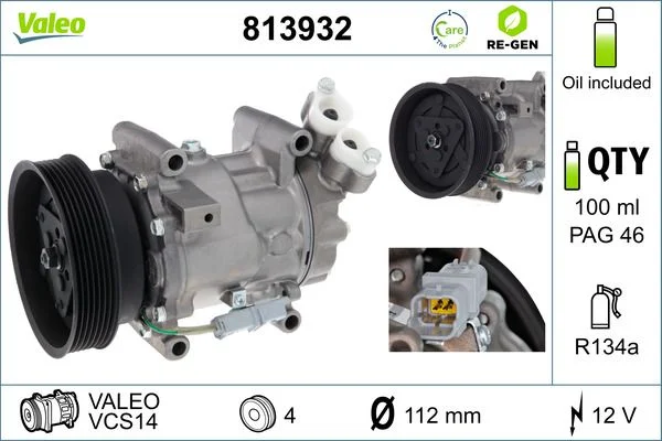 Compresor, climatizare VALEO 813932