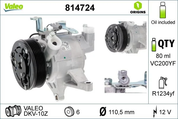 Compresor, climatizare VALEO 814724