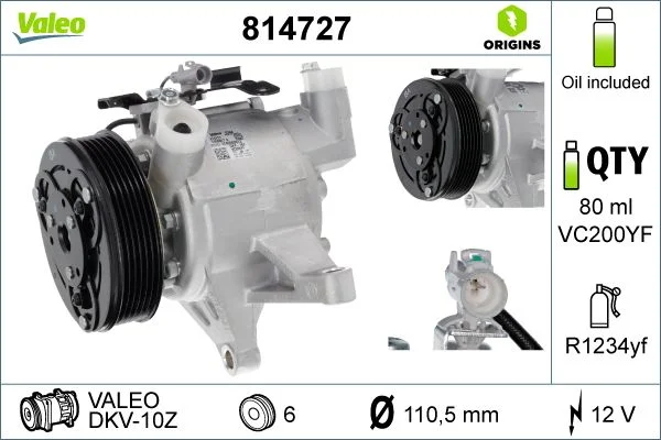 Compresor, climatizare VALEO 814727