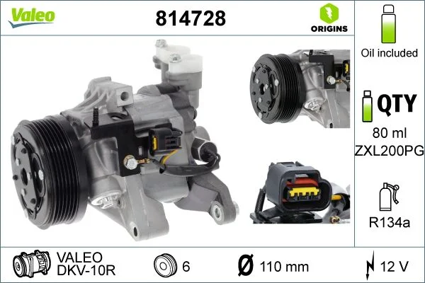 Compresor, climatizare VALEO 814728