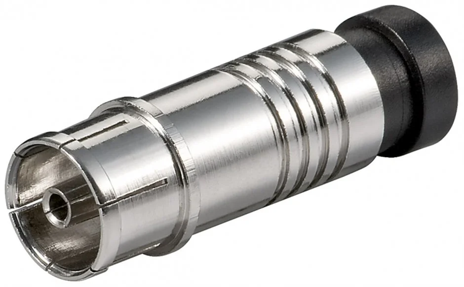 Conector coaxial F pentru compresie, Goobay G67242